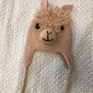children’s Llama snow hat